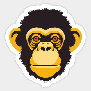 Don't Mess with the Chimp Sticker